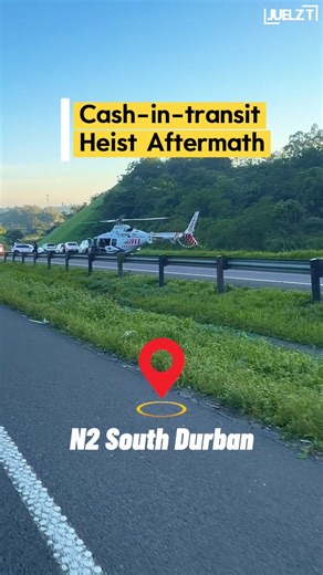 The aftermath of the cash in transit heist this morning 04 March 2026 in Durban. #Durban #CashInTransit #N2 #JuelzT | Juelz.T