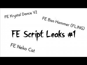 FE Script Showcase#1 - FE Krystal Dance, Neko Cat, Ban Hammer FLING
