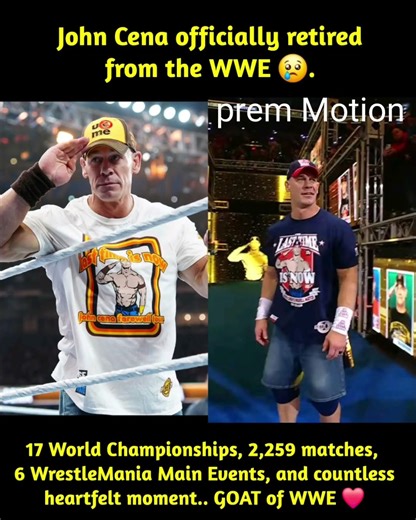 The curtains closed a two-decade-long career that defined an era of professional wrestling johncena
