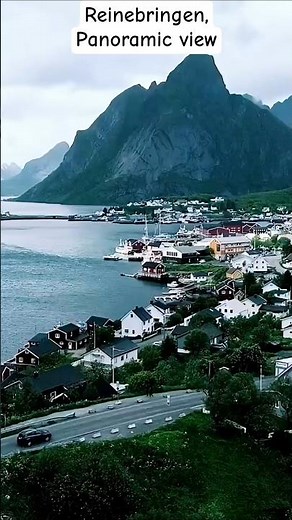 Reine View point, Lofoten, Norway 🇳🇴 fjords, and Arctic beauty🌄 #Lofoten Islands ⛰️Panoramic, Nature