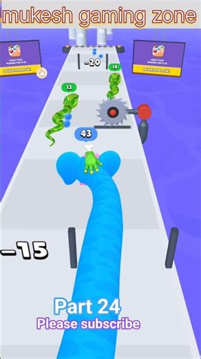 Snake Running Game 😱 | High Level(24) Impossible 🐍#gaming #shortsfeed #snacks #funny