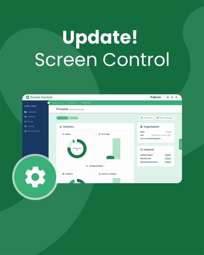 Prowise UK on Instagram: "Prowise Screen Control just got an upgrade! ✨ 🧑🏽‍💻 Try out the new interface and discover what’s improved for you as an ICT specialist: ✓ Fresh, intuitive look & feel ✓ Smart dashboards on organisation, collection and device level ✓ Customise your tables: more overview, less searching ✓ Now also supports the latest Prowise touchscreens 👉 See what’s new: https://prowi.se/LgiXv #ProwiseScreenControl #MDM #EdTech #ICTmanagement"