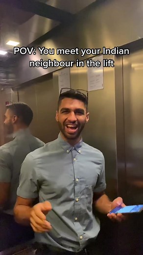 Awkward Elevator Encounter with Indian Neighbour | Funny Video