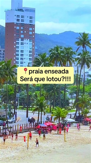 Praia Enseada lotada no feriadão? Veja como está agora