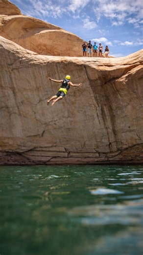 This slip and slide ends with a 50-foot drop