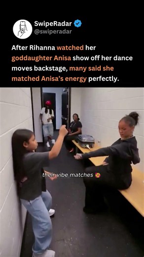 rihanna’s backstage dance with her goddaughter has fans smiling 😂❤️ #rihanna