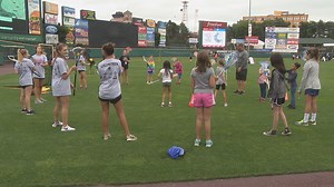 Girls take over Frontier Field for 2nd annual Girls Sports Festival