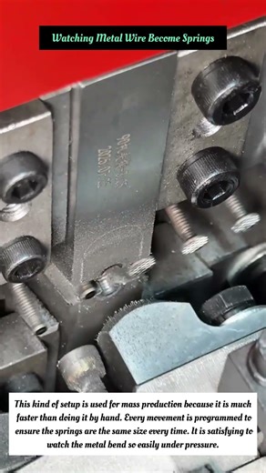 Watching Metal Wire Become Springs