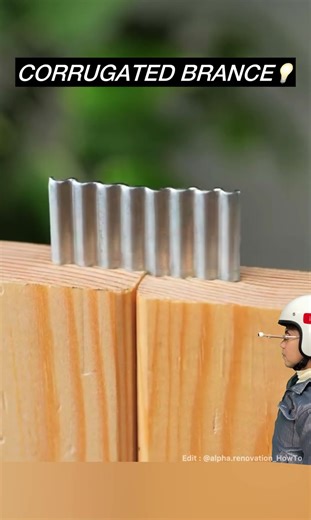 Overseas carpenters have the idea of connecting 2 pieces of wood with this💡#ytshorts