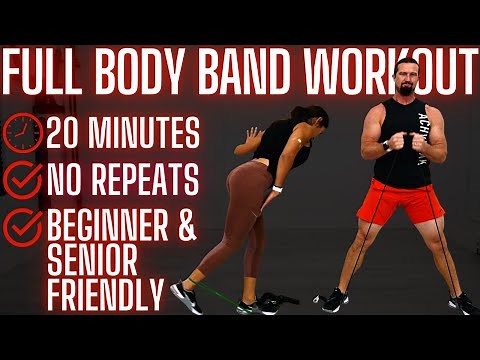 20 Minute Full Body Resistance Band Workout - Great for Beginners & Seniors