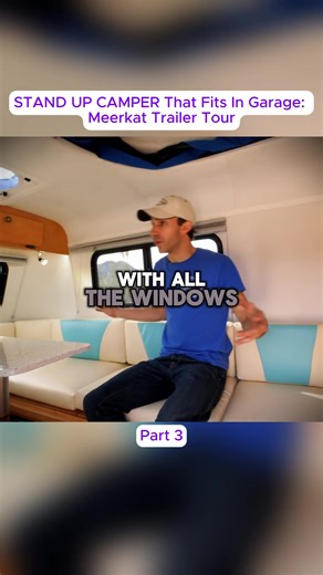 STAND UP CAMPER That Fits In Garage Meerkat Trailer Tour (3)