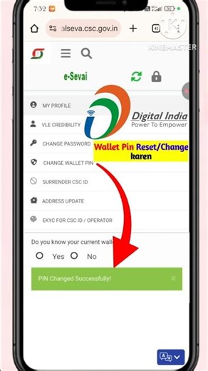 csc ka wallet pin kaise change kare | csc me wallet pin kaise banaye | #csc #viralwalledpin