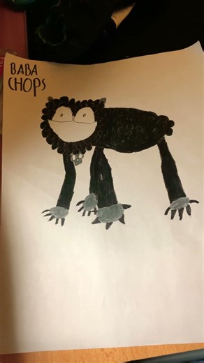 Baba chops drawing(monster form)