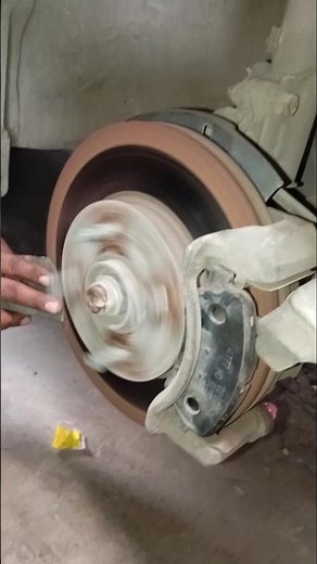 RESURFACING BRAKE ROTORS || Brake disc Cleaning #brake #mechanic #shorts