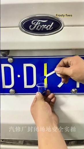 Small Area Car Paint Repair. #youtubeshorts