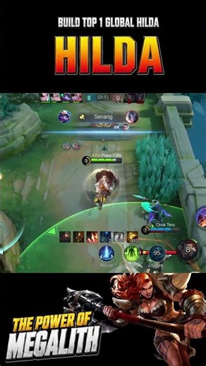 THE POWER OF MEGALITH! Hilda Heptaseas Bantai 11 Kill! - Build Top 1 Global Hilda #Mobilelegends