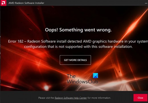 Fix AMD Driver Error 182 on Windows PC