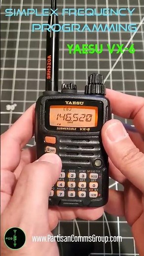 S4: Yaesu VX-6 Simplex Frequency Programming