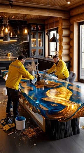 Building a Glowing Epoxy River Table | From Workshop Chaos to Luxury Dining