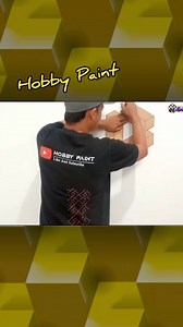 Tutorial 3d wall painting design cara mudah cat 3d di tembok #painting #art #mural #seni #cat #3d #tutorial #reels #wallpaint | Hobby Paint