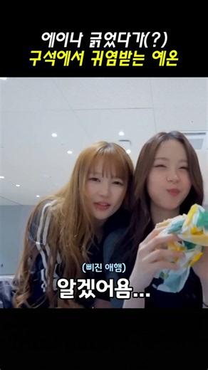 [하츠투하츠] 에이나 긁었다가(?) 구석에서 귀염받는 예온