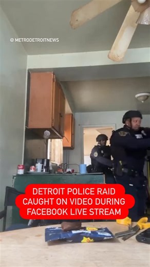 MDN on Instagram: "🚨Police were seen searching a Detroit home during an incident that was captured on Facebook Live. Several people were taken into custody, including the person live-streaming. The person who was livestreaming the incident was later released. Officers involved are assigned to the department’s narcotics unit, though it is unclear what the investigation involved."