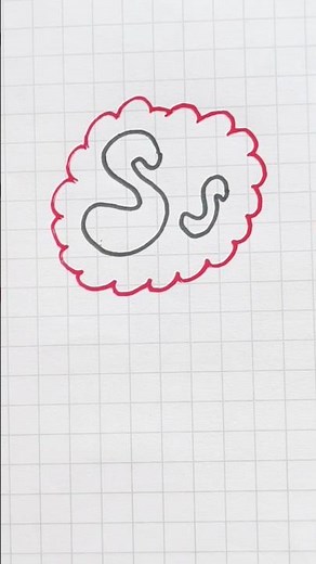 S Bubble letter||How to draw bubble letter S||