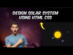 Creating a Stunning Solar System with HTML and CSS | Step-by-Step Tutorial