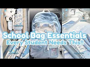 What To Keep In Your School Bag | Back-to-school Essentials (From 9-18 Years Old)🎒