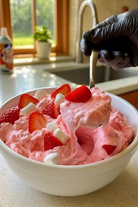 Strawberry Fluff Salad This sweet and creamy salad from deesviral is a dreamy mix of strawberries, whipped topping, and marshmallows — a perfect no-bake treat for potlucks, BBQs, or just a fun dessert night! Ingredients: • 1 box (3.4 oz) instant vanilla pudding mix • 1 cup cold milk • 1 container (8 oz) whipped topping, thawed • 1 can (20 oz) crushed pineapple, drained • 1 can (15 oz) strawberry pie filling • 2 cups mini marshmallows • 1 cup diced fresh strawberries (optional) | Recipes By Deesv