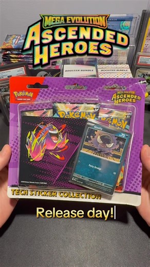 It’s Ascended Hereos release day👑🪽 Let’s open a Tech Sticker Collection to celebrate! #pokemon