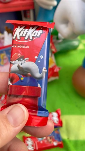 Mario takes his own Kit Kat break