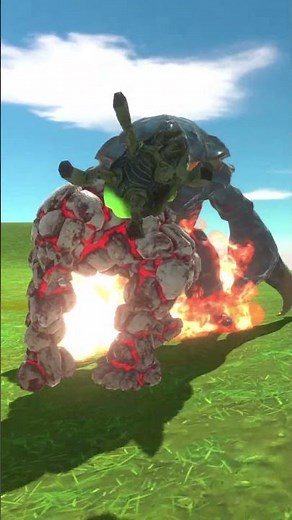 LAVA GOLEM VS ALIENS - Animal Revolt Battle Simulator #battle