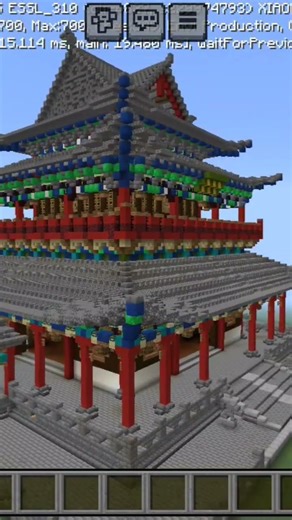Chinese temple in MINECRAFT ❤️❤️❤️❤️🥰🥰🥰🔥🔥🔥