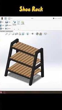 Shoe Rack | SolidWorks | 3D Part Modeling |