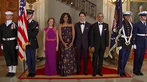 384K views · 619 reactions | Prime Minister Justin Trudeau, and his wife Sophie, were alongside U.S. President Barack Obama and First Lady Michelle Obama as they arrived at the White House for a state dinner in the prime minister's honour. | Global News | Facebook