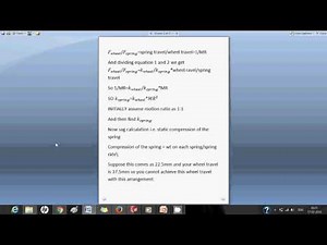 fsae suspension spring design procedure part 1