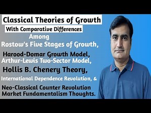134-Classical Theories of Growth |Rostow's| Harood|Lewis's| Dependency | Counter revolutionTheories.