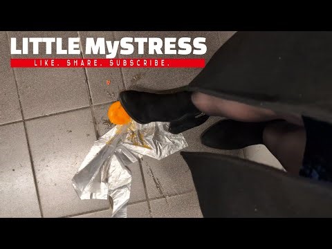 Careless Shopping | Candid Crush ASMR | Abandoned oranges at the Store juice making with boots