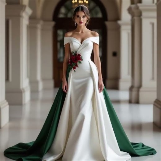 The Holly Sovereign | December Flower Bride Couture | LuxeLore Weddings #couture#weddingdress