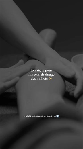 5 bonnes raisons de ne pas oublier les mollets dans vos séances de drainage 👀 ✅ soulage les jambes lourdes, le drainage aide à relancer la circulation lymphatique et veineuse, apportant une sensation immédiate de légèreté. ✅ réduire les gonflements et la rétention d’eau. Ilfavorise l’élimination des excès de liquides accumulés dans les tissus. ✅ améliore la circulation. Les mollets jouent un rôle clé dans le retour circulatoire : les stimuler aide toute la jambe. ✅ accélère la récupération musc