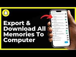 How To Export & Download All Snapchat Memories To Computer 2026 - Step By Step