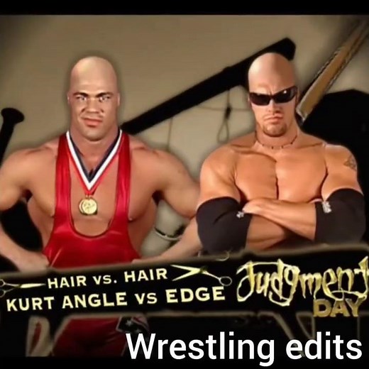 Kurt angle vs edge hair vs hair judgment day 2002 #wwe