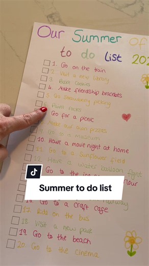 Realistic Summer To-Do List for Young Kids