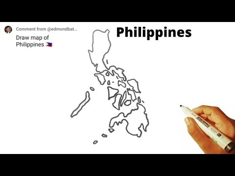 How To Draw Philippines Map Very Easy Hidden Tricks