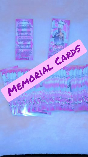 Custom Memorial Cards to Honor Loved Ones