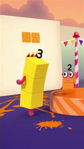 缤纷数学 – 第5集 💜 | 数字3 章鱼方块 | 学习数数 | 数字方块 #shorts