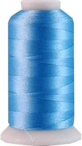 Threadart Polyester Machine Embroidery Thread by The Spool - 1000M - 40wt - Hundreds of Color Options - Ice Blue - No. 874