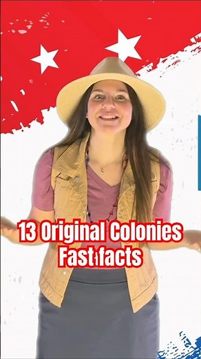 Fast facts: 13 original colonies 🇺🇸🌎#america250 #usahistory #4thofjulyforkids