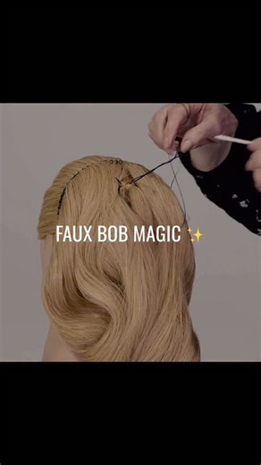 16K views · 424 reactions | This truly unique hairstyle redefines art! ✨ A delicate braid sweeps across the nape, paired with a tiny internal ponytail at the crown. Cotton thread secures the ponytail base to the ends, lifting and looping the hair to create a stunning faux bob effect. Anchored into a braid at the nape for a polished finish — a perfect blend of artistry and innovation! Full tutorial on #sharonblainonline | Sharon Blain Education | Facebook